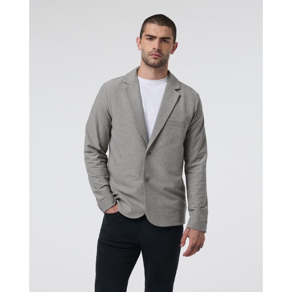 Vuori Mens elevation Blazer Heather Grey Knit Stretch Sport Coat Size Large